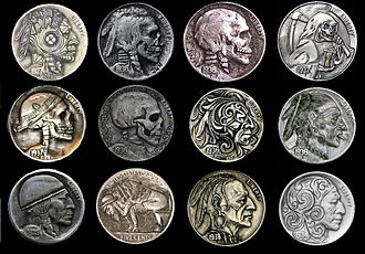 Various hobo nickels